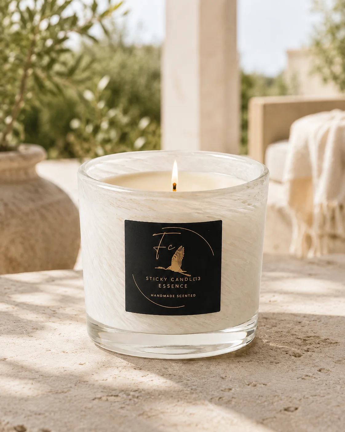 Candela Garden Stoppino Cotone in ambiente