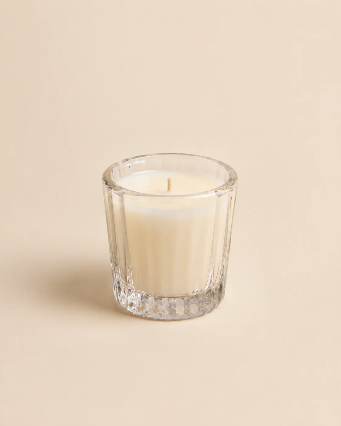 Bicchiere Votivo Elegance — cristallo facettato su sfondo neutro